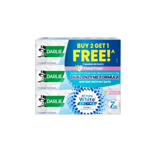 Darlie All Shiny White Enzyme 3x120g BUY 2 FREE 1