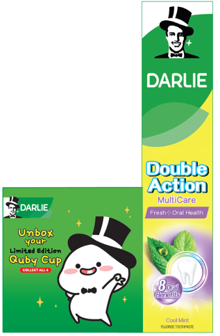 Darlie Double Action 3’S 180g – 250g Quby Cup