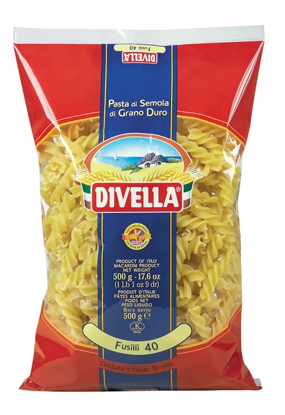 DIVELLA FUSILLI (SPIRAL)PLAIN #40 500G