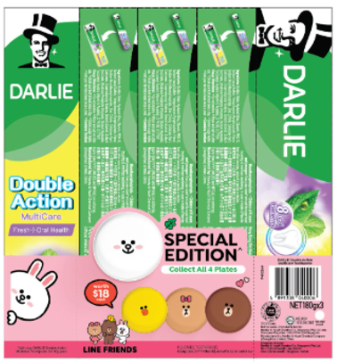 Darlie Double Action 3'S 180g - 250g Line Plates