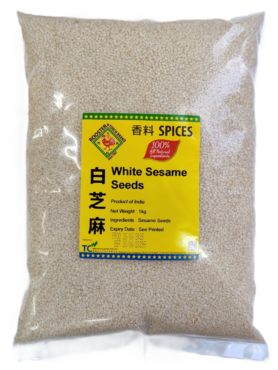 Rooster & Torch White Sesame Seeds